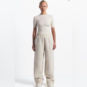 The North Face x SKIMS Cream Wide-Leg Pants
